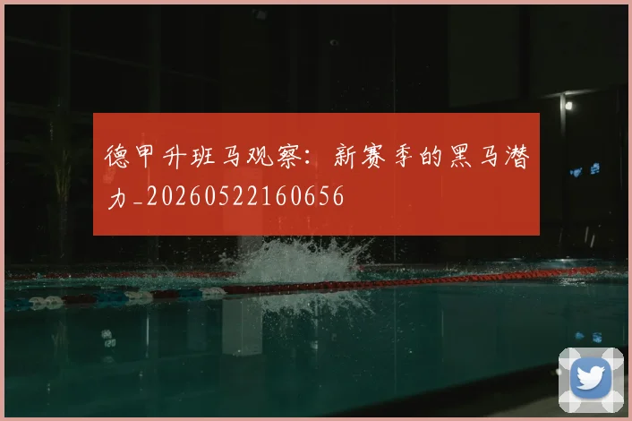 德甲升班马观察：新赛季的黑马潜力_20260522160656